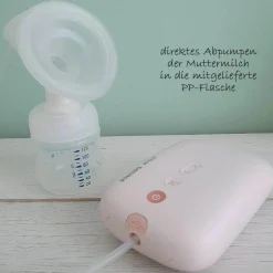 Elektrische Milchpumpe Natural Motion SCF395/31 + PP-Flasche + 2 Einweg-Stilleinlagen + 5 Muttermilchbeutel
