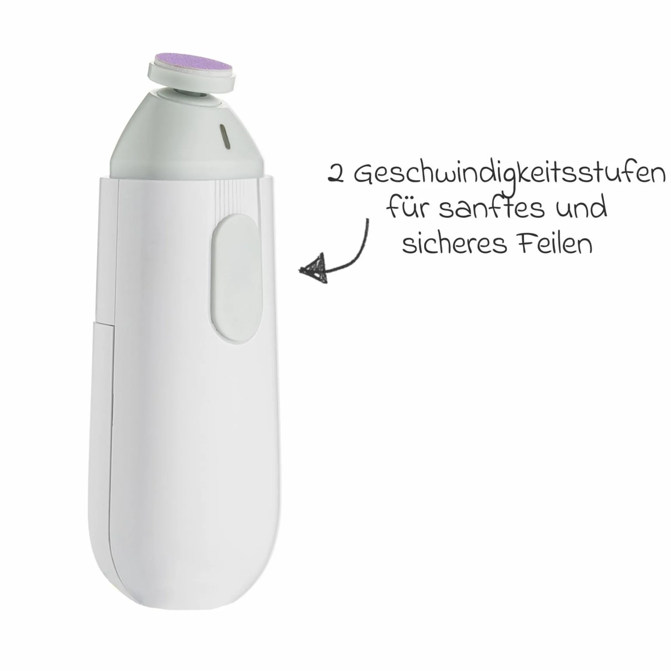 Elektrische Nagelfeile BabyCare - Weiß