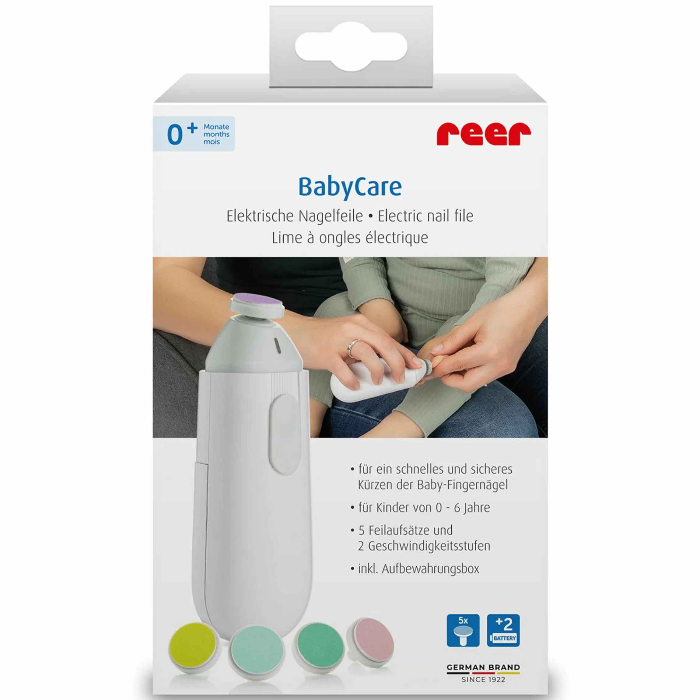 Elektrische Nagelfeile BabyCare - Weiß