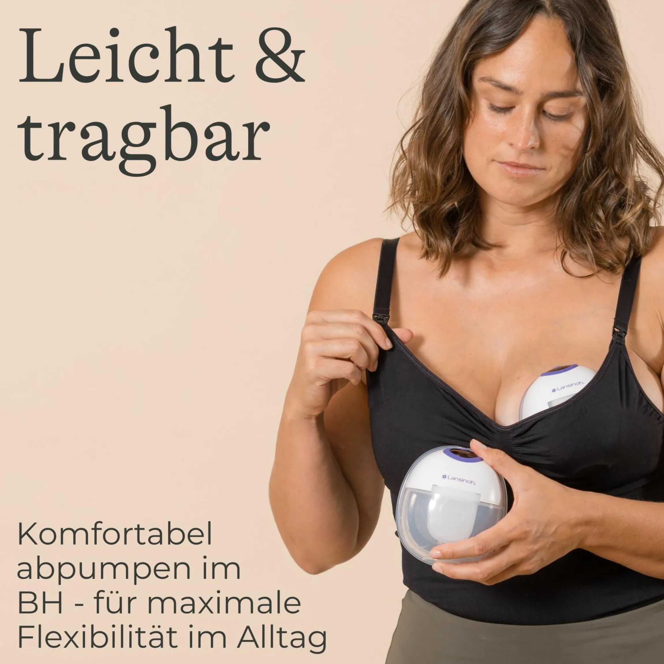 Elektrische tragbare Doppel-Milchpumpe handsfree
