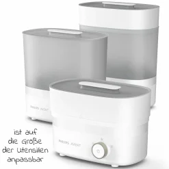 Elektrischer Dampfsterilisator 3-in-1 - SCF293/00 mit Trockenfunktion
