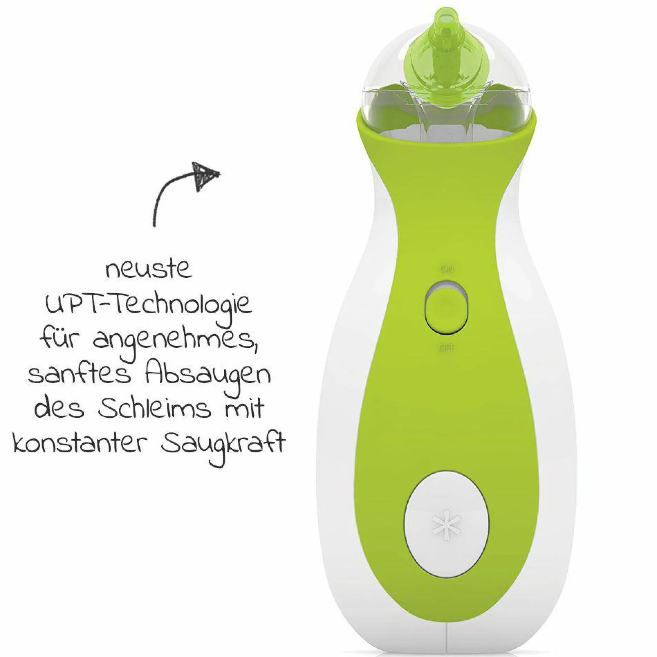 Elektrischer Nasensauger Go - mit Akku - Grün