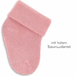 3er Pack Erstlingssocken mit Umschlag - Rosa - Gr. 0-4 Monate