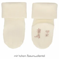 2er Pack Socken Rippenoptik - Offwhite Grün - Gr. 13/14