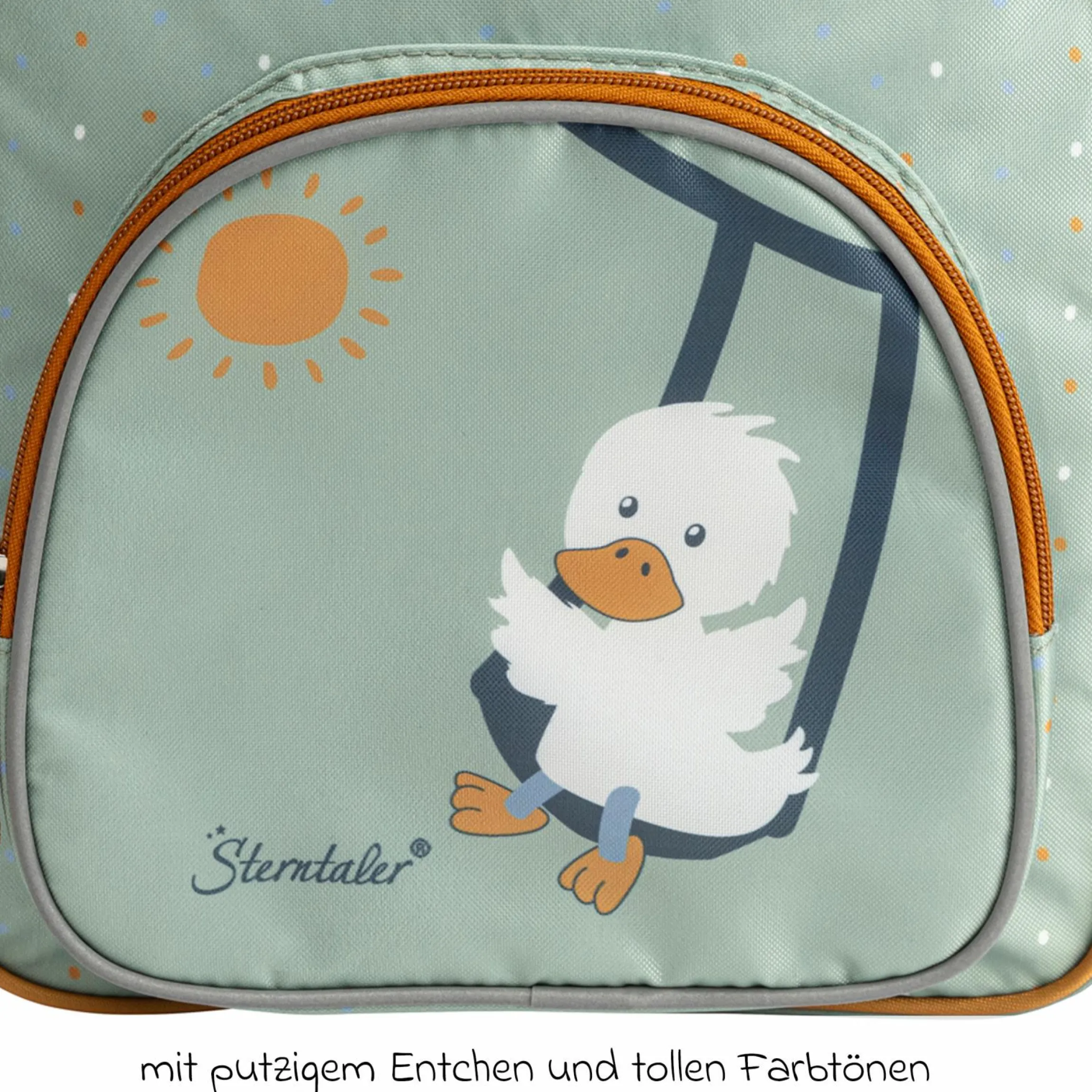 3er Set Rucksack, Brotdose & Trinkflasche - Ente Edda