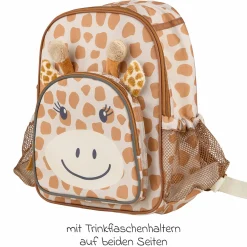 3er Set Rucksack, Brotdose & Trinkflasche - Giraffe Kaya