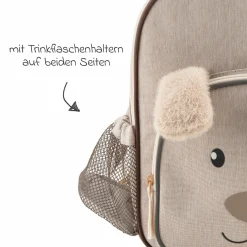 3er Set Rucksack, Brotdose & Trinkflasche - Hund Lucky