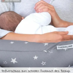 Ersatzbezug für Stillkissen Das Original 190 cm - Wüstenkönig - Taupe