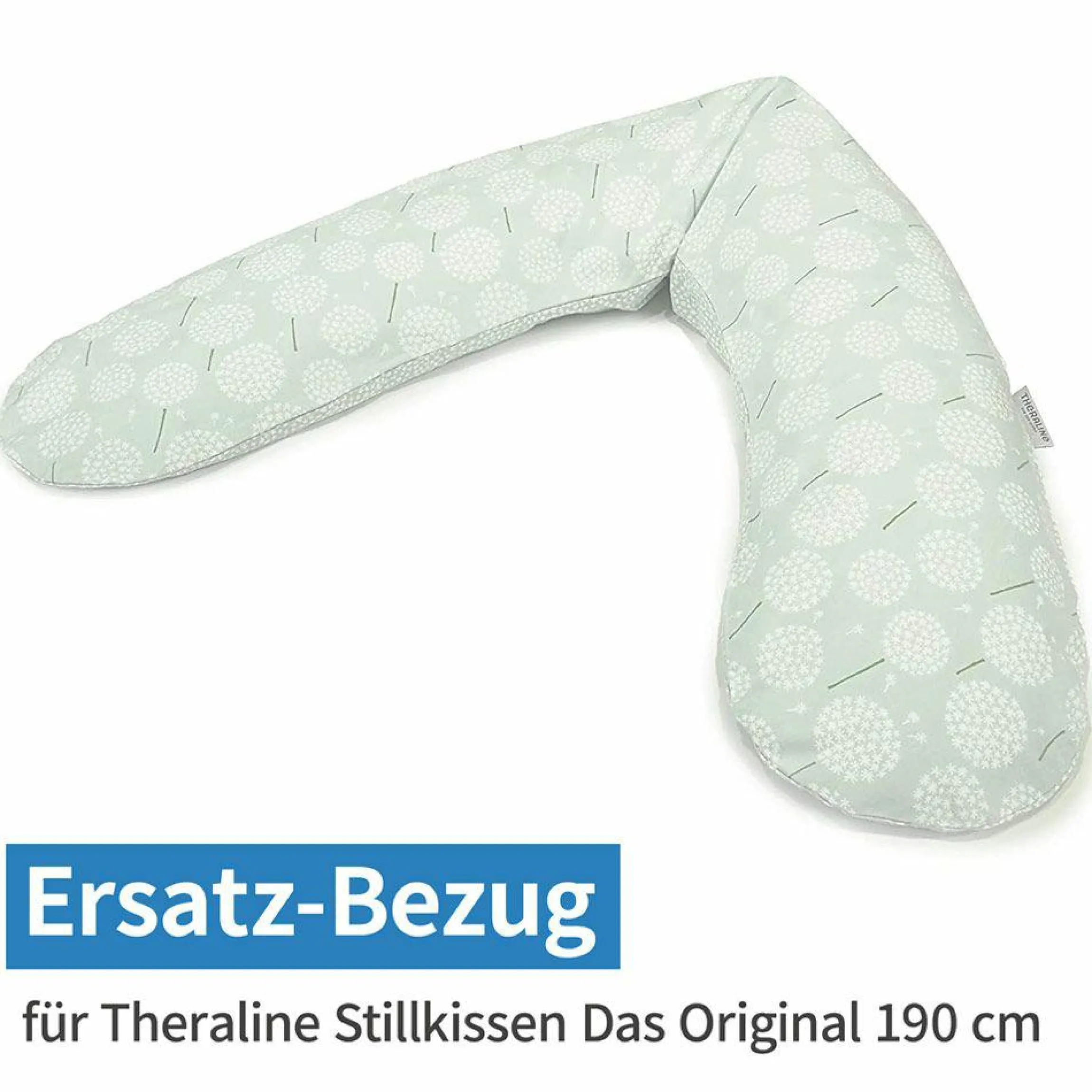 Ersatzbezug für Stillkissen Das Original 190 cm - Pusteblume - Zartgrün