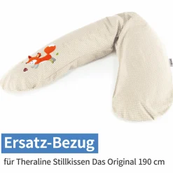 Ersatzbezug für Stillkissen Das Original 190 cm - Knister Fuchs - Punkte Beige