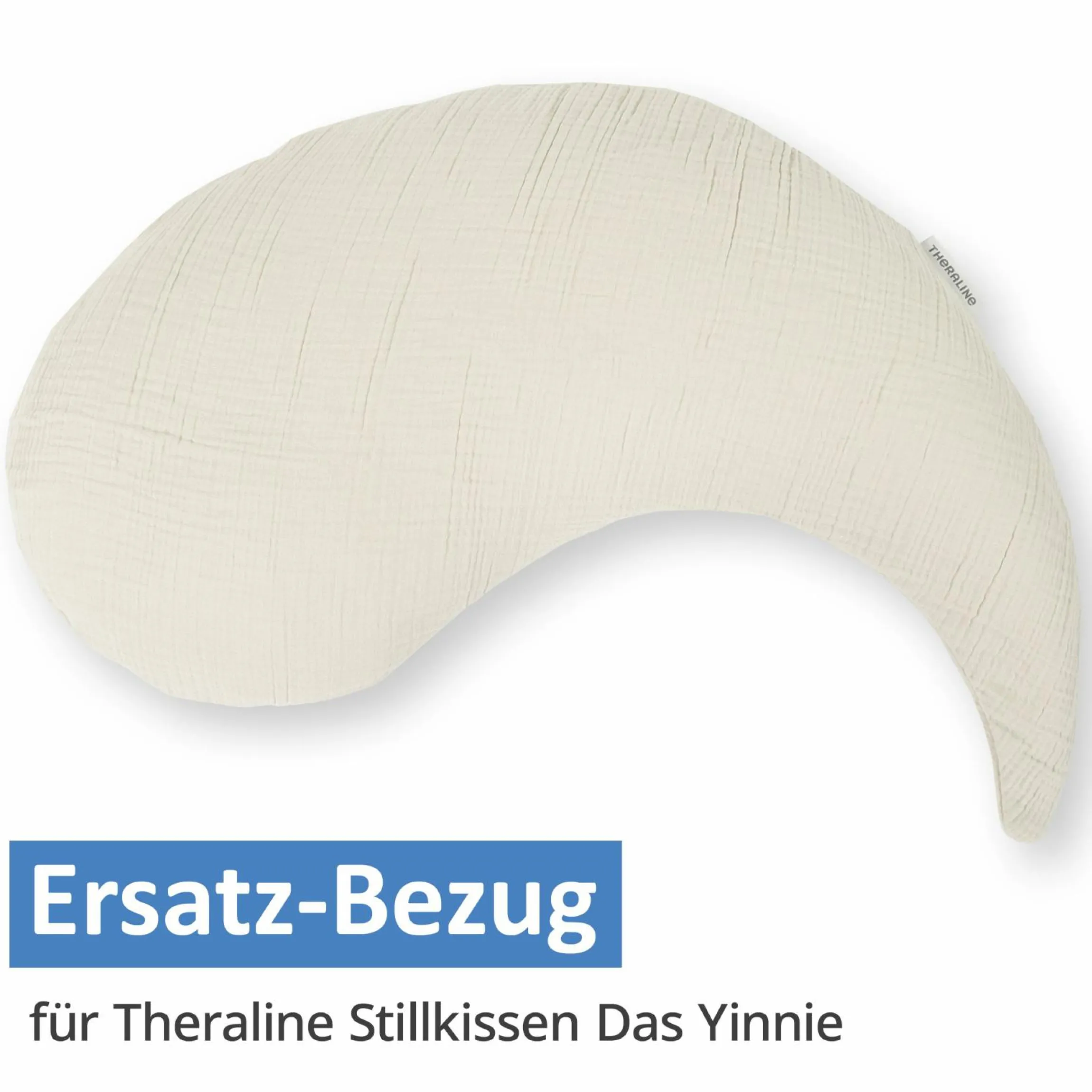 Ersatzbezug für Stillkissen Das Yinnie - Musselin 135 cm - Sandbeige