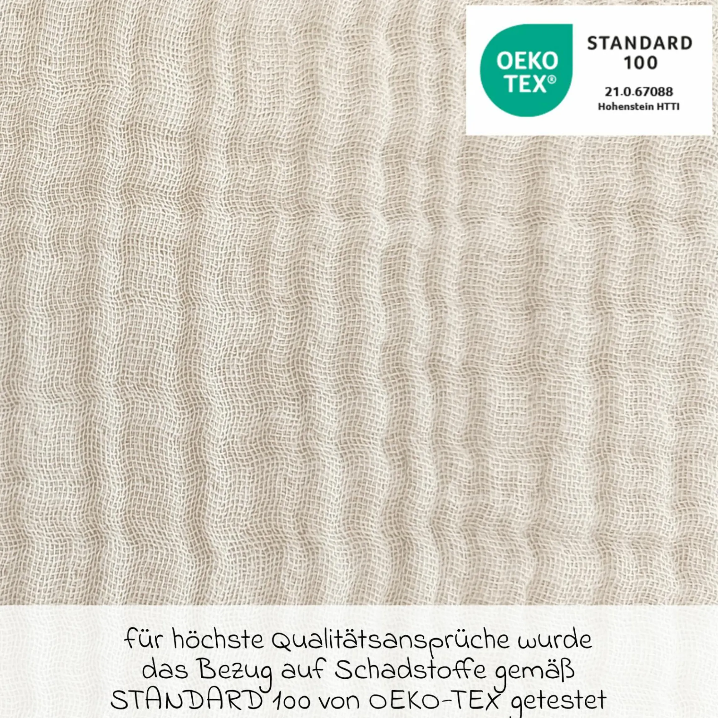 Ersatzbezug für Stillkissen Das Yinnie - Musselin 135 cm - Sandbeige