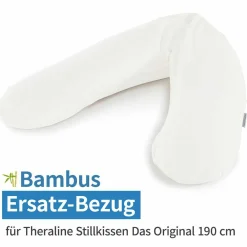 Ersatzbezug für Stillkissen Das Original - Bamboo 190 cm - Wolkenweiß