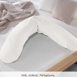 Ersatzbezug für Stillkissen Das Original - Bamboo 190 cm - Wolkenweiß