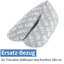 Ersatzbezug für Stillkissen Das Komfort 180 cm - Elefantenherde