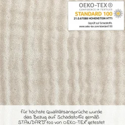 Ersatzbezug für Stillkissen Das Original - Musselin 190 cm - Sandbeige