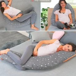 Ersatzbezug für Stillkissen Das Original - Bamboo 190 cm - Grau