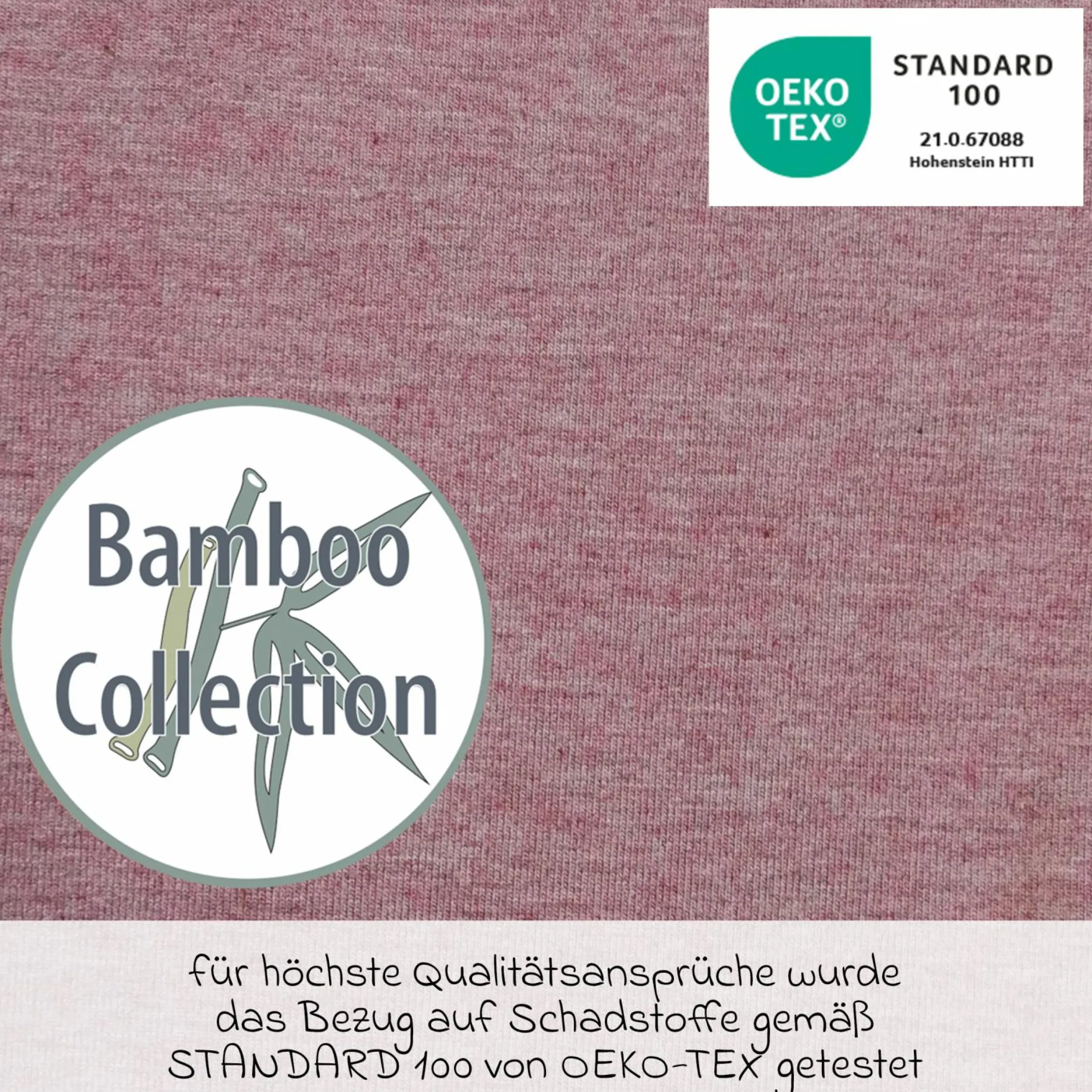 Ersatzbezug für Stillkissen Das Yinnie - Bamboo 135 cm - Melange Rosenholz