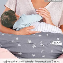 Ersatzbezug für Stillkissen Das Komfort 180 cm - Feine Blümchen