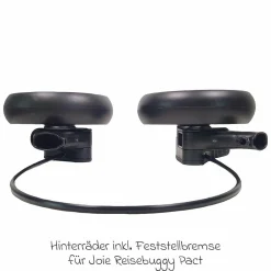 Ersatz-Räder inkl. Feststellbremse hinten für Pact 2er-Set