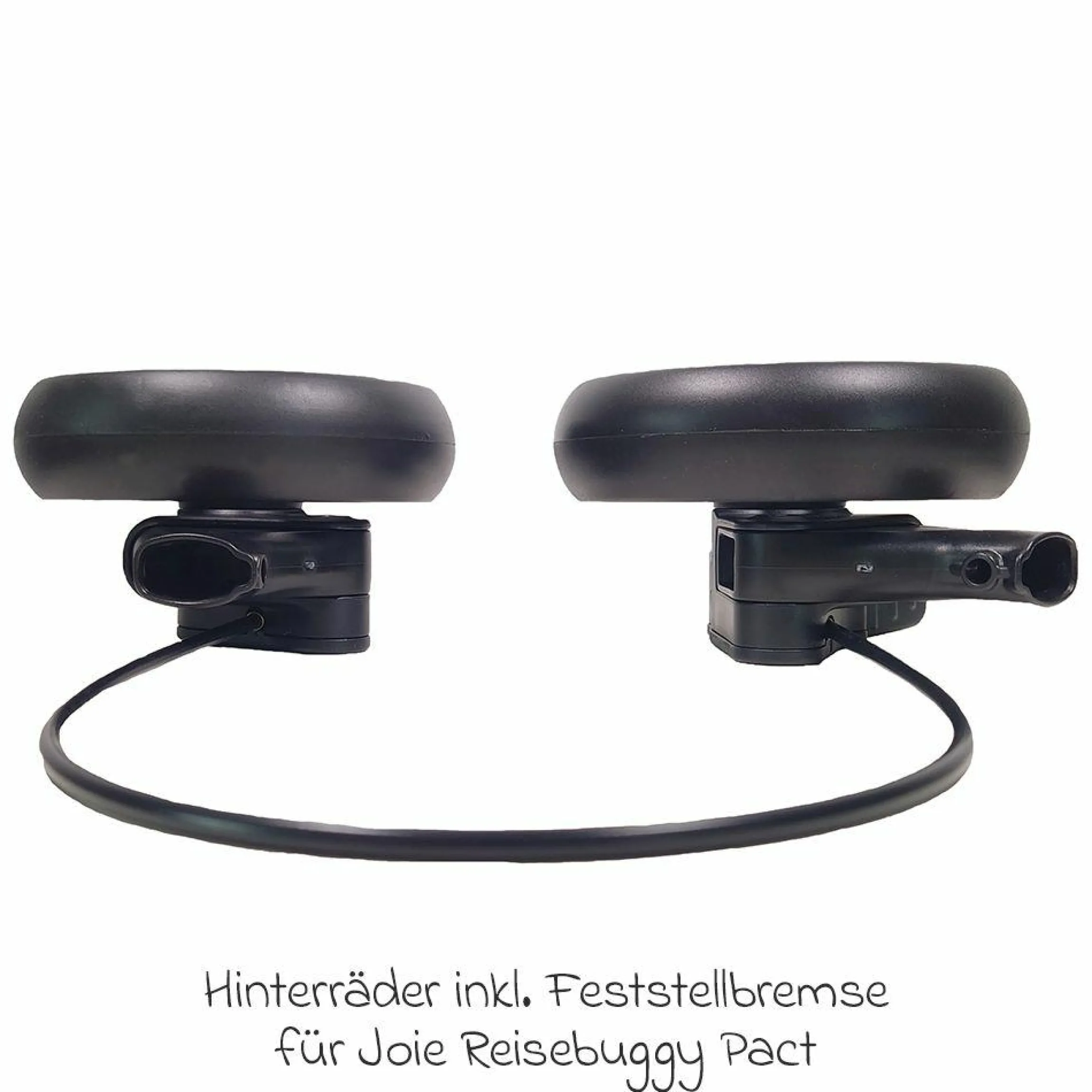 Ersatz-Räder inkl. Feststellbremse hinten für Pact 2er-Set