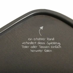 Essbrett & Tisch aus Holz für Alpha Hochstühle (Wooden Tray) - Charcoal