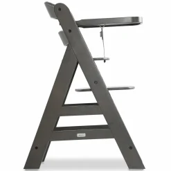 Essbrett & Tisch aus Holz für Alpha Hochstühle (Wooden Tray) - Charcoal
