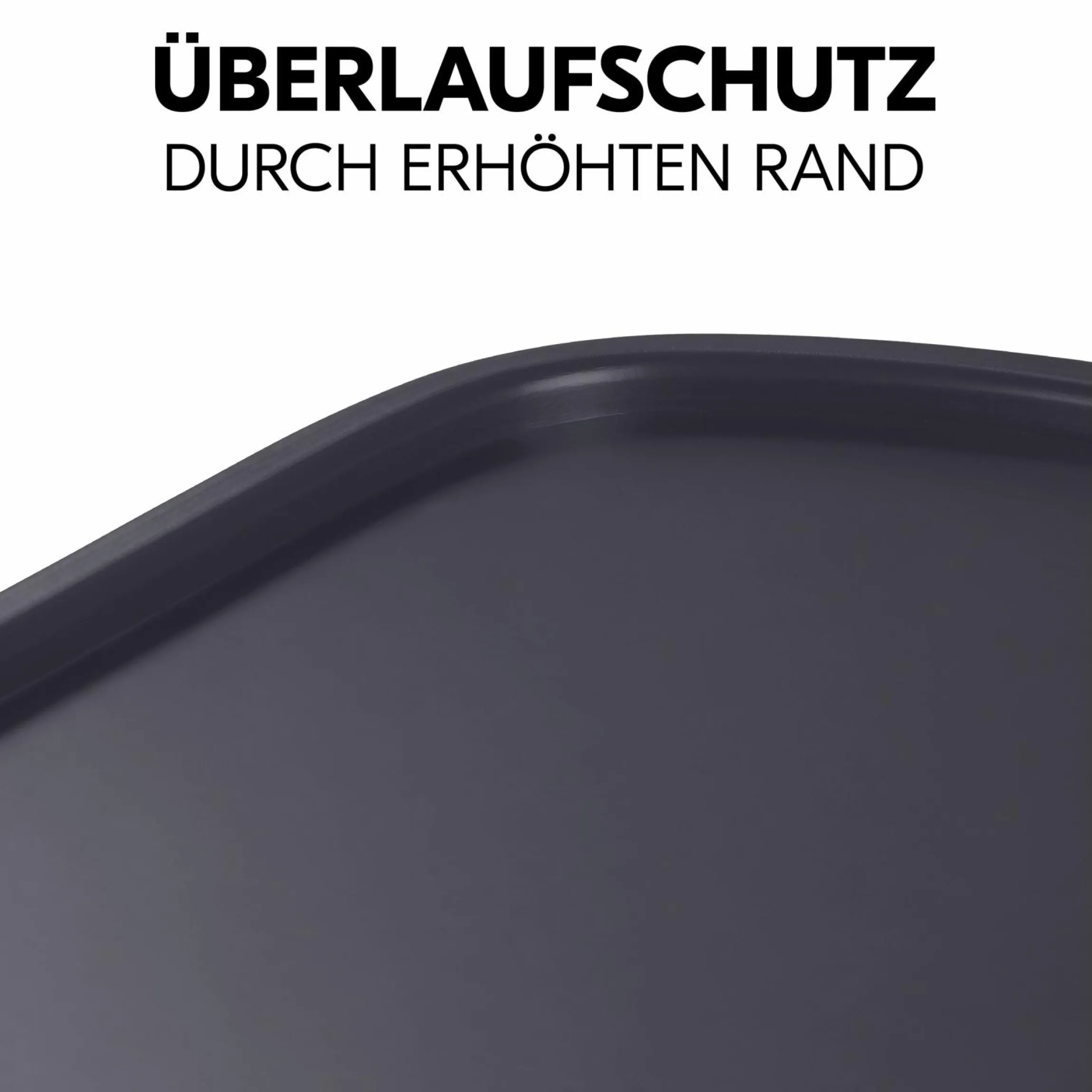 Essbrett & Tisch aus Holz für Alpha Hochstühle (Wooden Tray) - Dark Grey