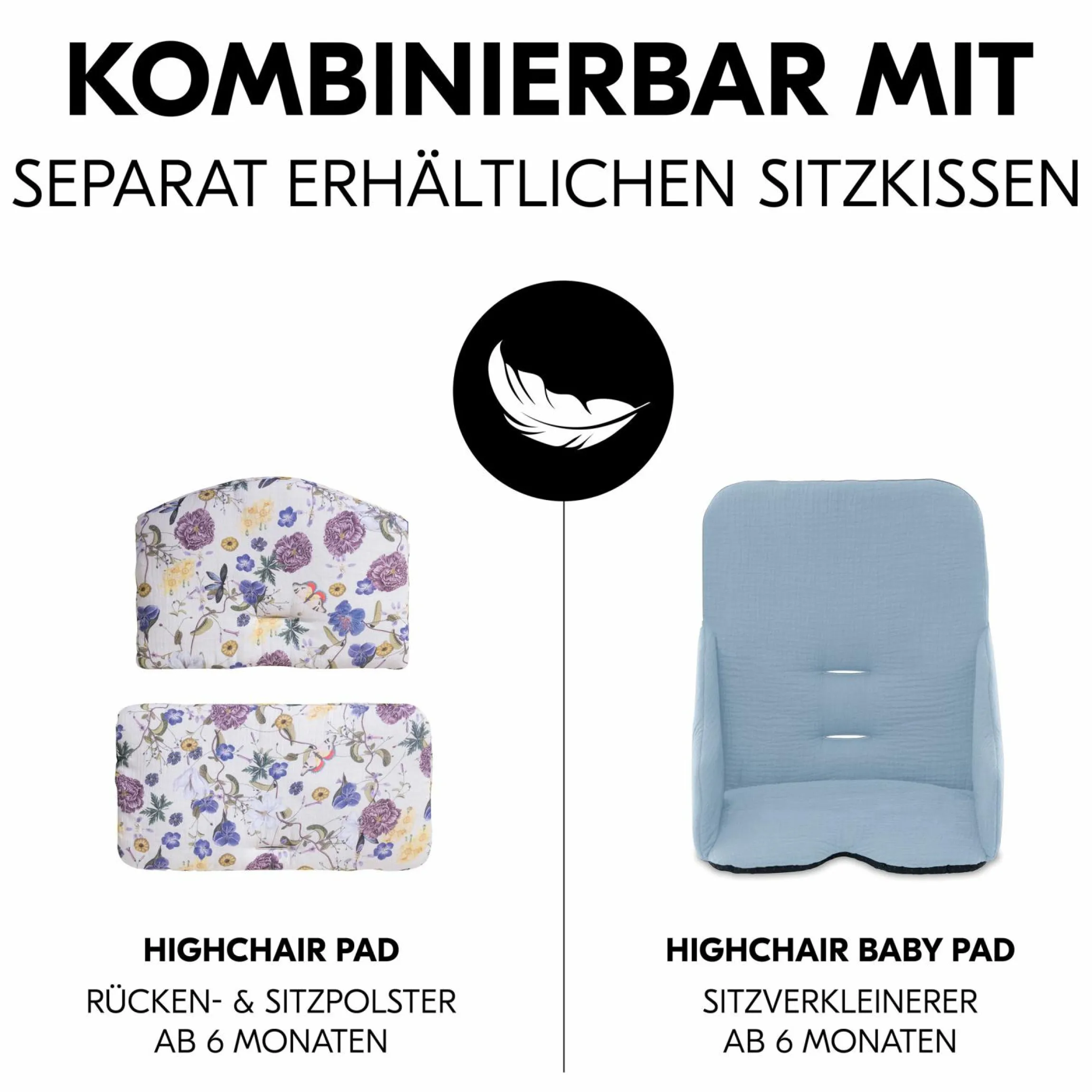 Essbrett & Tisch aus Holz für Alpha Hochstühle (Wooden Tray) - Dark Grey