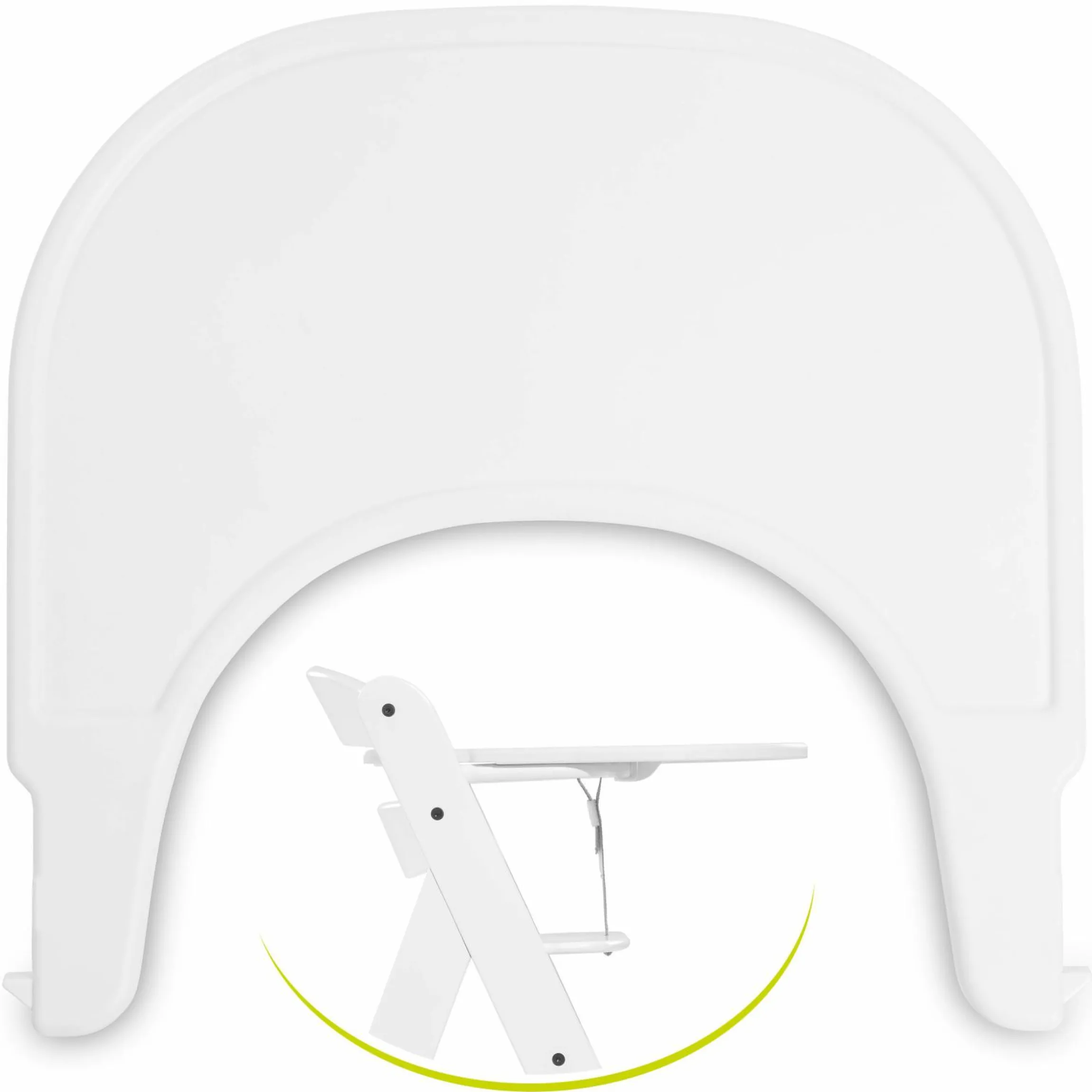 Essbrett und Tisch für Alpha Hochstuhl (Click Tray) - White / Weiss