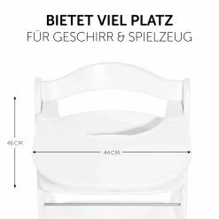 Essbrett und Tisch für Alpha Hochstuhl (Click Tray) - White / Weiss