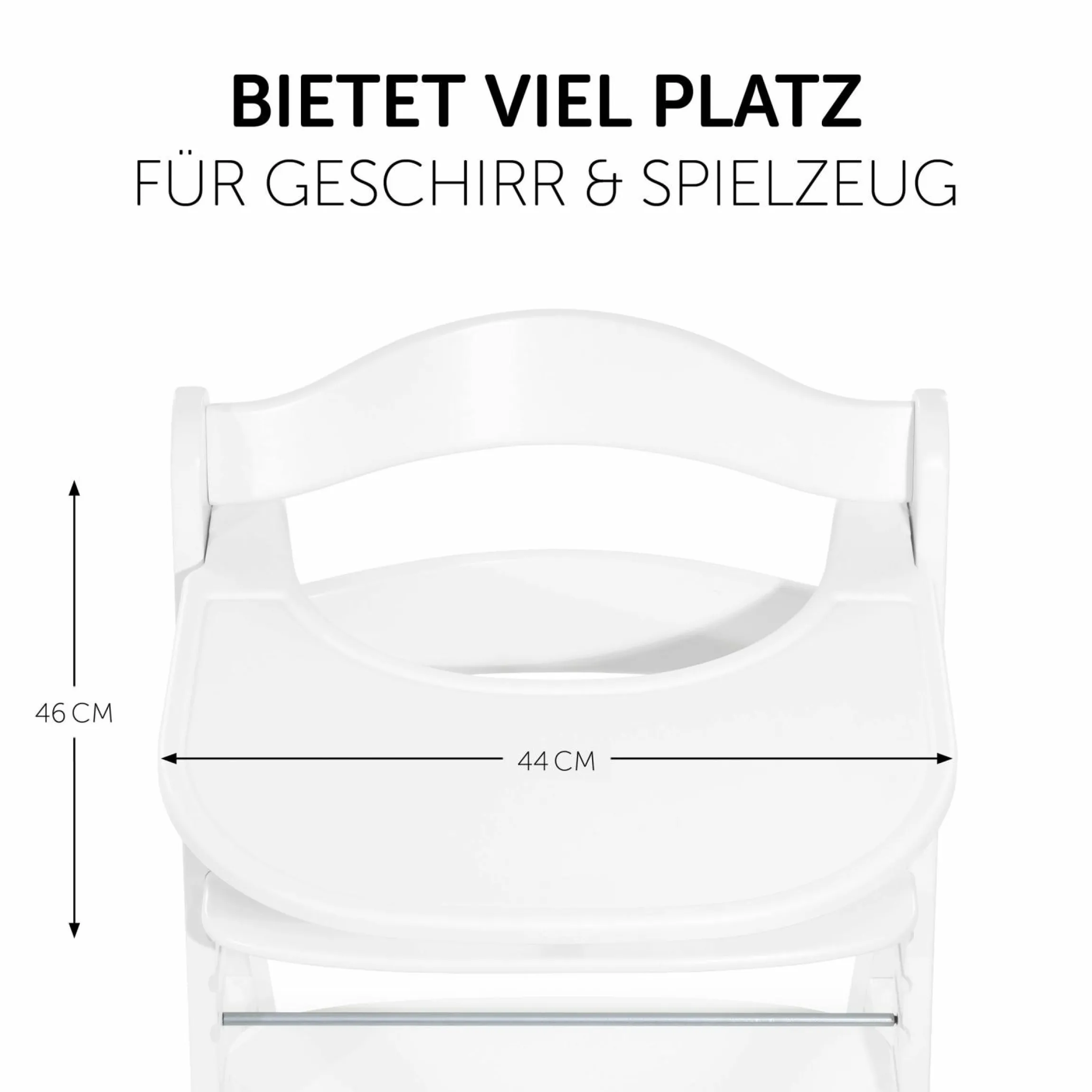 Essbrett und Tisch für Alpha Hochstuhl (Click Tray) - White / Weiss