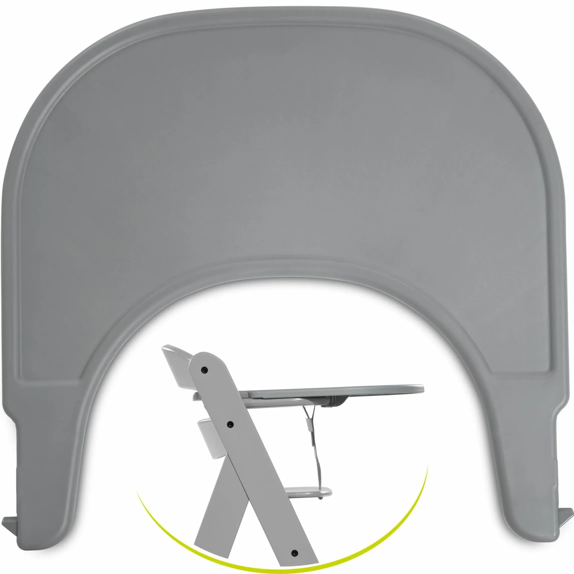Essbrett und Tisch für Alpha Hochstuhl (Click Tray) - Grey / Grau