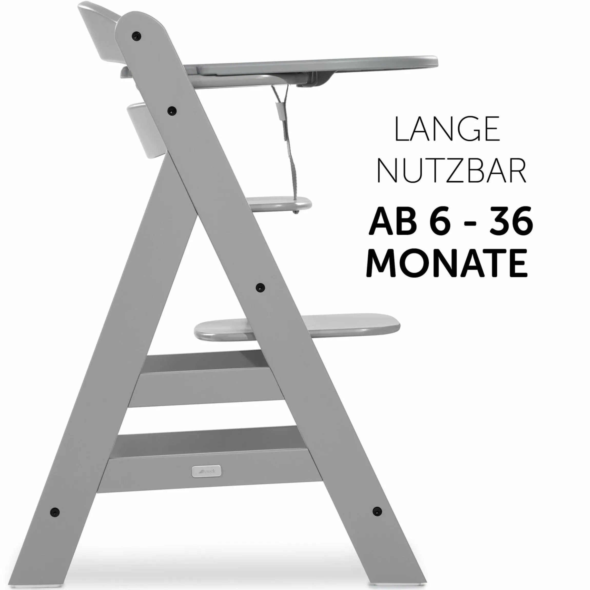 Essbrett und Tisch für Alpha Hochstuhl (Click Tray) - Grey / Grau