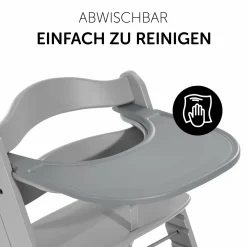 Essbrett und Tisch für Alpha Hochstuhl (Click Tray) - Grey / Grau