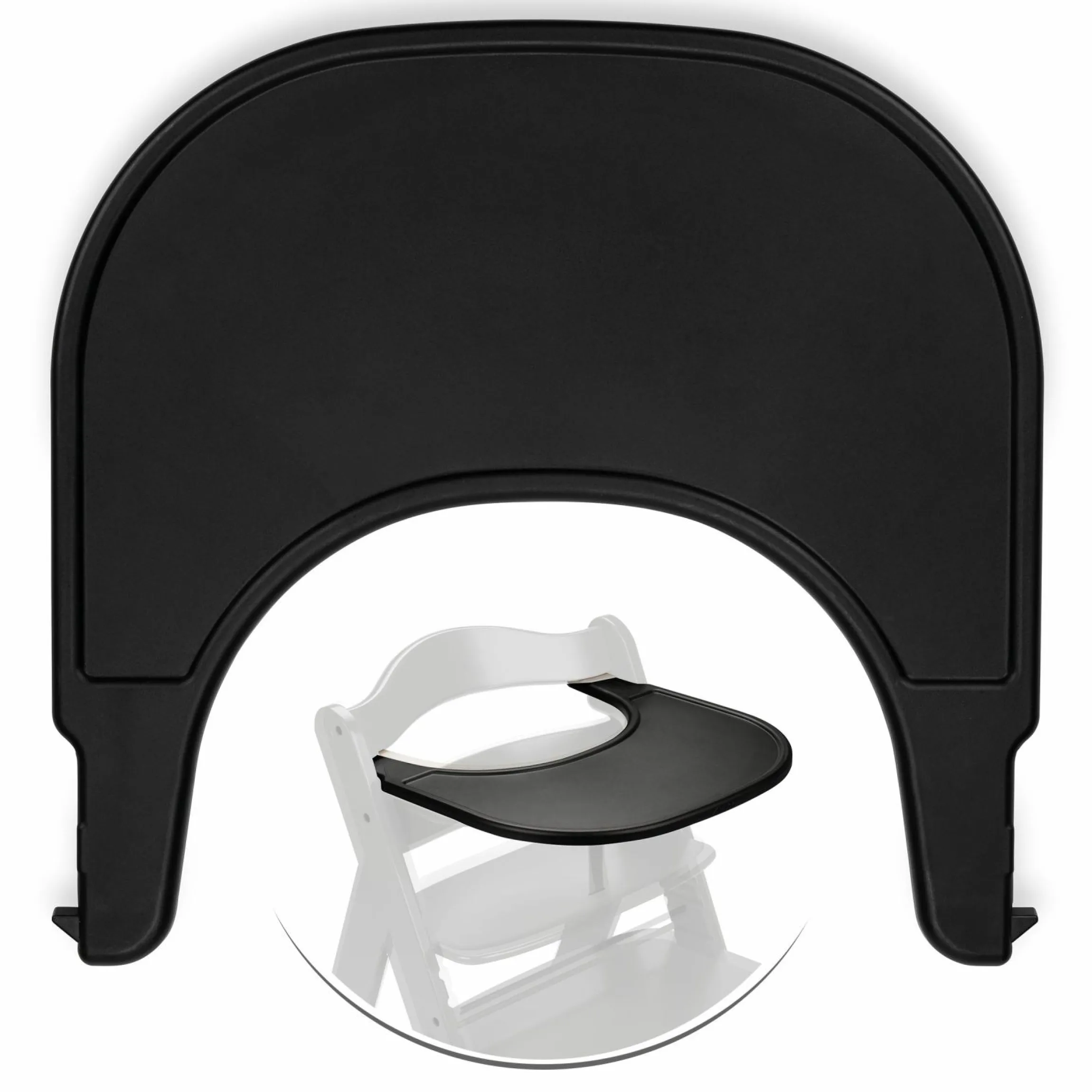 Essbrett und Tisch für Alpha Hochstuhl (Click Tray) - Black / Schwarz