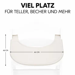 Essbrett und Tisch für Alpha Hochstuhl (Click Tray) - Speckle Beige