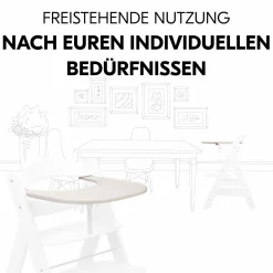 Essbrett und Tisch für Alpha Hochstuhl (Click Tray) - Speckle Beige