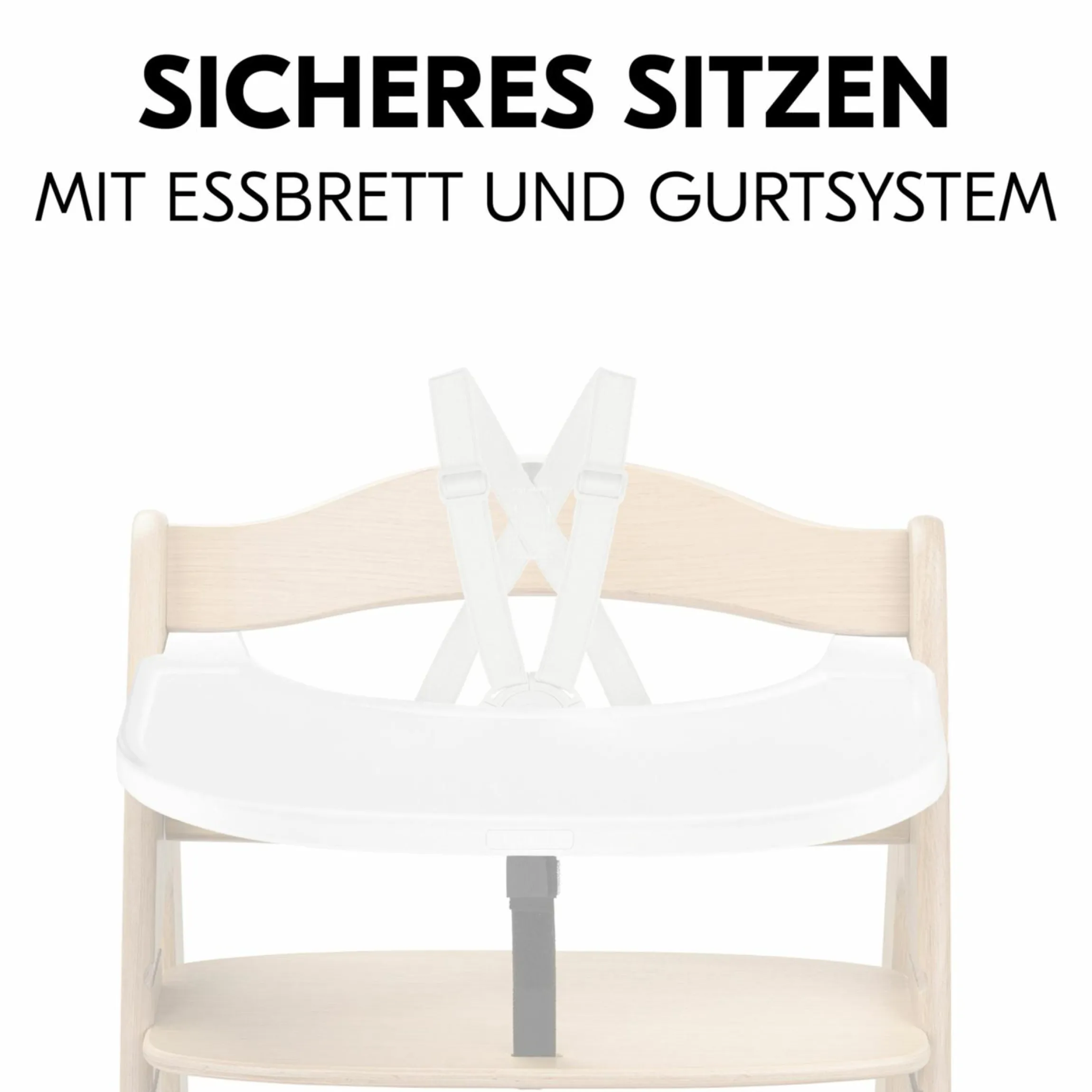 Essbrett und Tisch für Arketa Hochstuhl (Click Tray) - Weiß