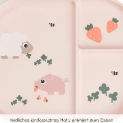 Esslern-Teller mit Unterteilung Foodie - Tiny Farm - Powder