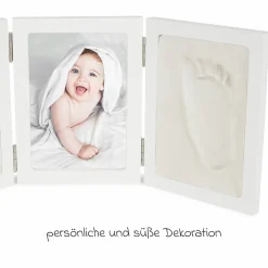 3-Fach-Rahmen für Foto und Abdrücke - Weiß