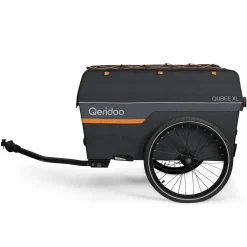 Fahrradlastenanhänger Qubee XL mit Kupplung Fassungsvermögen 220 Liter Volumen - Grey