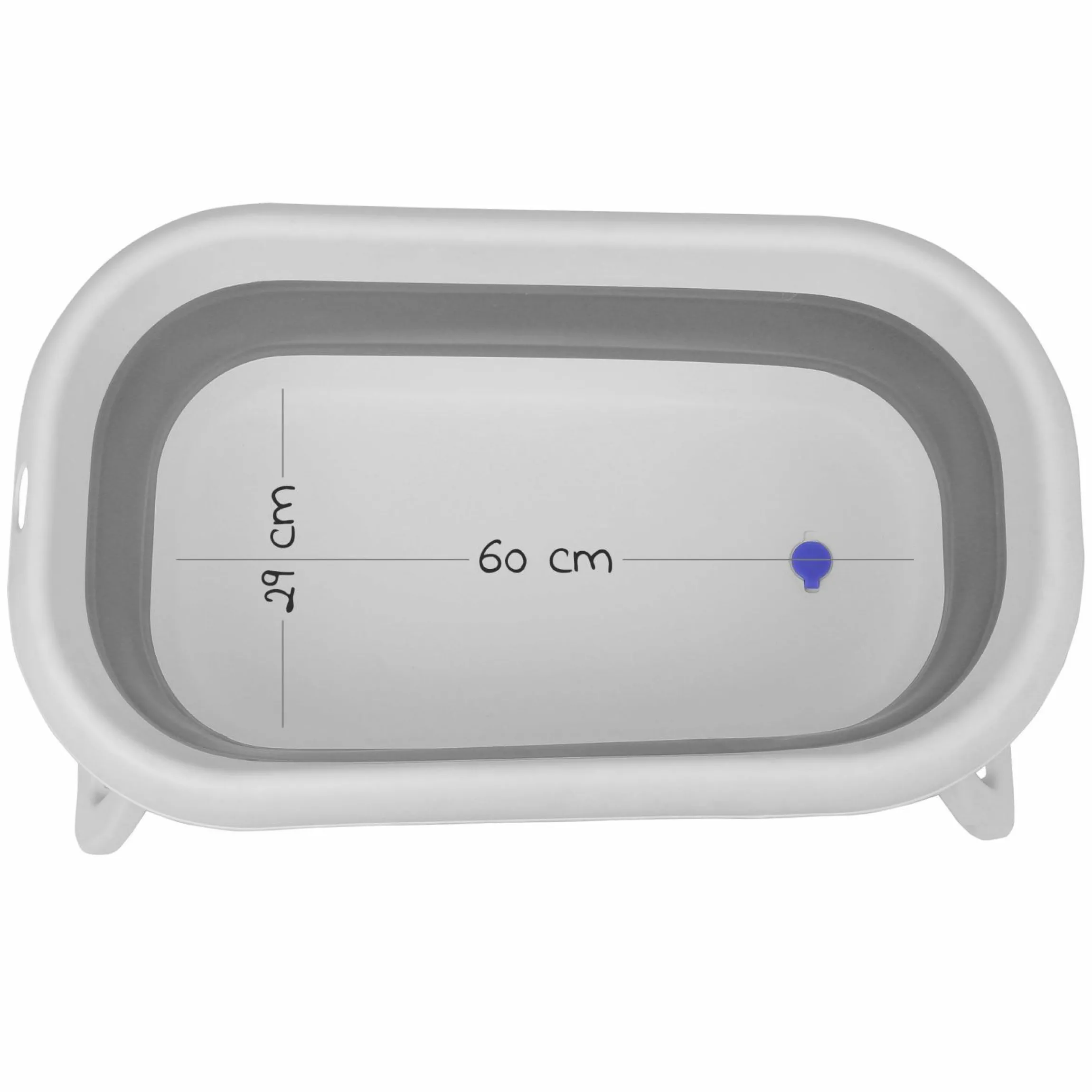 Faltbare Baby-Badewanne Bath 2 Go + Gratis Mull-Waschhandschuh 8er Pack - Orchidee / Puder