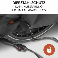 Faltgarage für Fahrradanhänger Bike Trailer Cover - Black