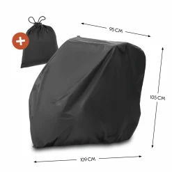 Faltgarage für Fahrradanhänger Bike Trailer Cover - Black