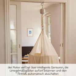 Federwiegenmotor LeeLo02 für Federwiege Membantu - Beige