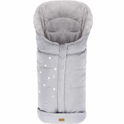 Fleece-Fußsack Askja Big - Melange Hellgrau