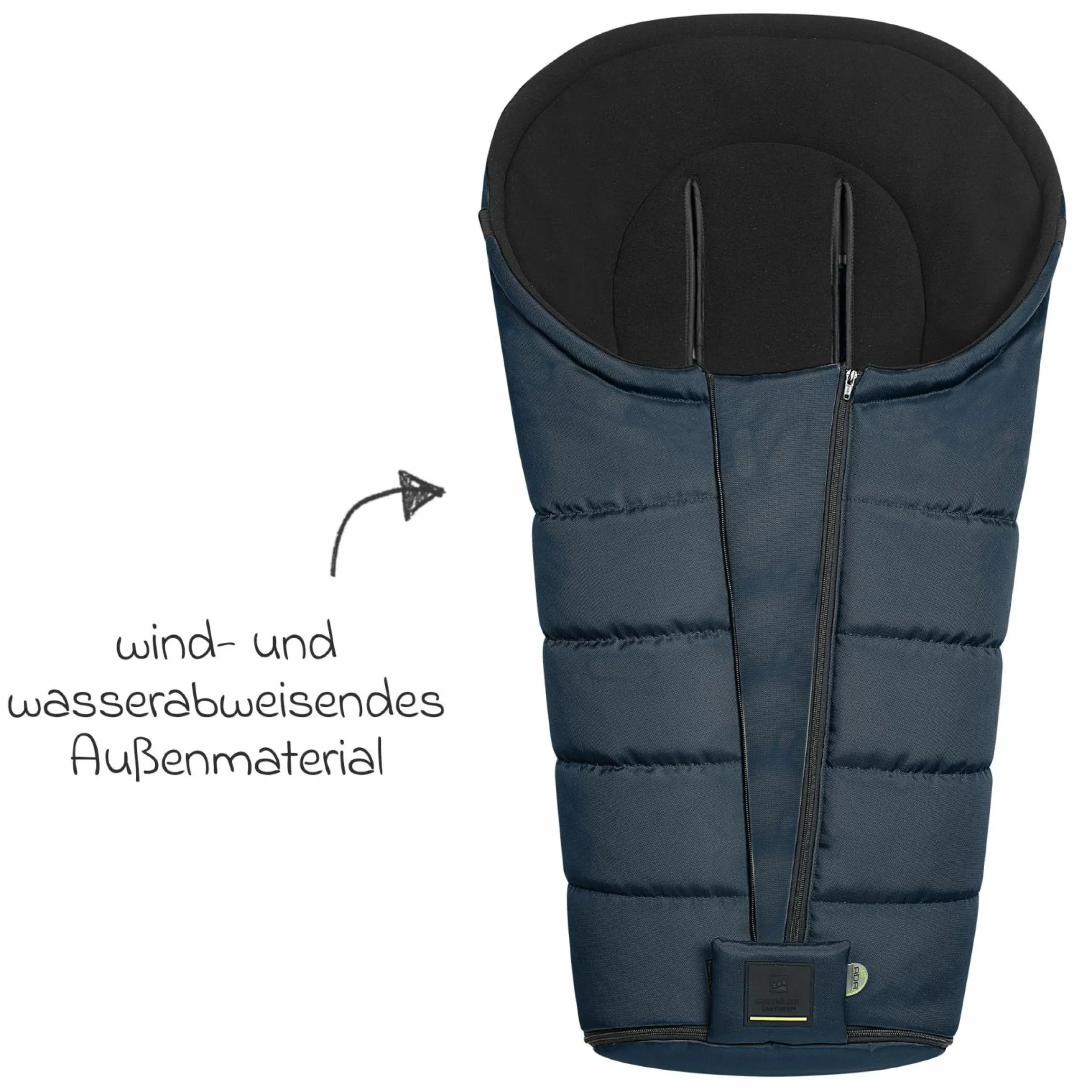 Fleece-Fußsack Benno für Buggy, Sport- und Kinderwagen - Deep Sea
