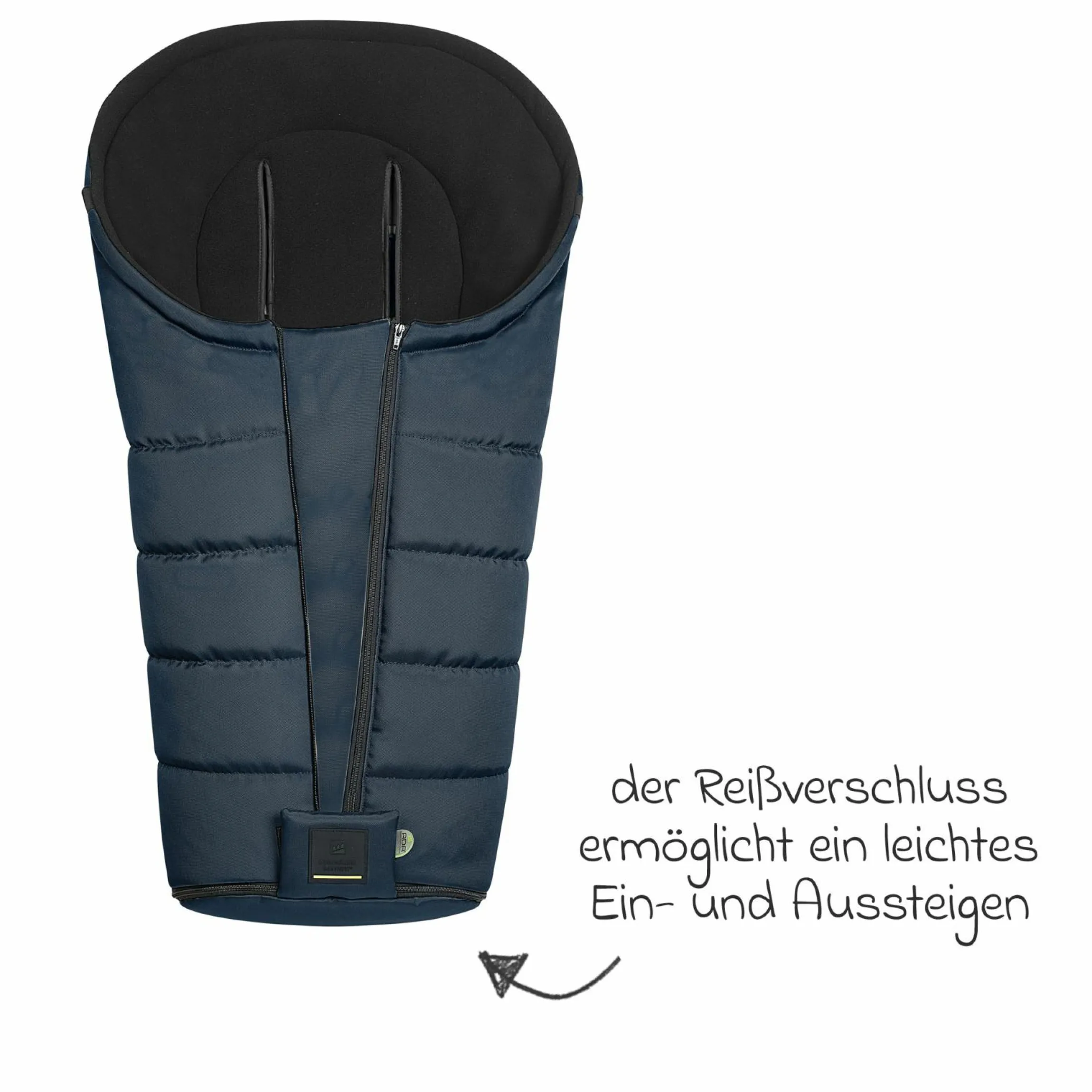 Fleece-Fußsack Benno für Buggy, Sport- und Kinderwagen - Deep Sea
