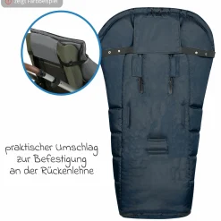 Fleece-Fußsack Benno für Buggy, Sport- und Kinderwagen - Deep Sea